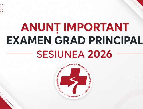 Anunț privind organizarea şi desfăşurarea examenului de grad principal pentru asistenți medicali generaliști, moașe, asistenți medicali, surori medicale și oficianți medicali – sesiunea 2026